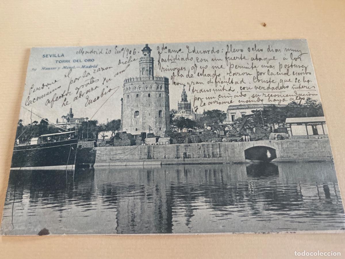 Postales: Sevilla. Torre del Oro. Circulada - Foto 1