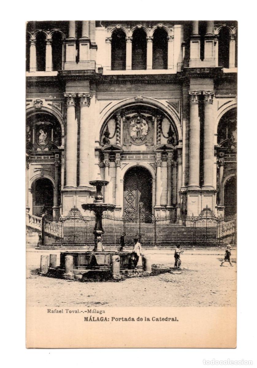 Postales: M&Aacute;LAGA.- PORTADA DE LA CATEDRAL. - Foto 1