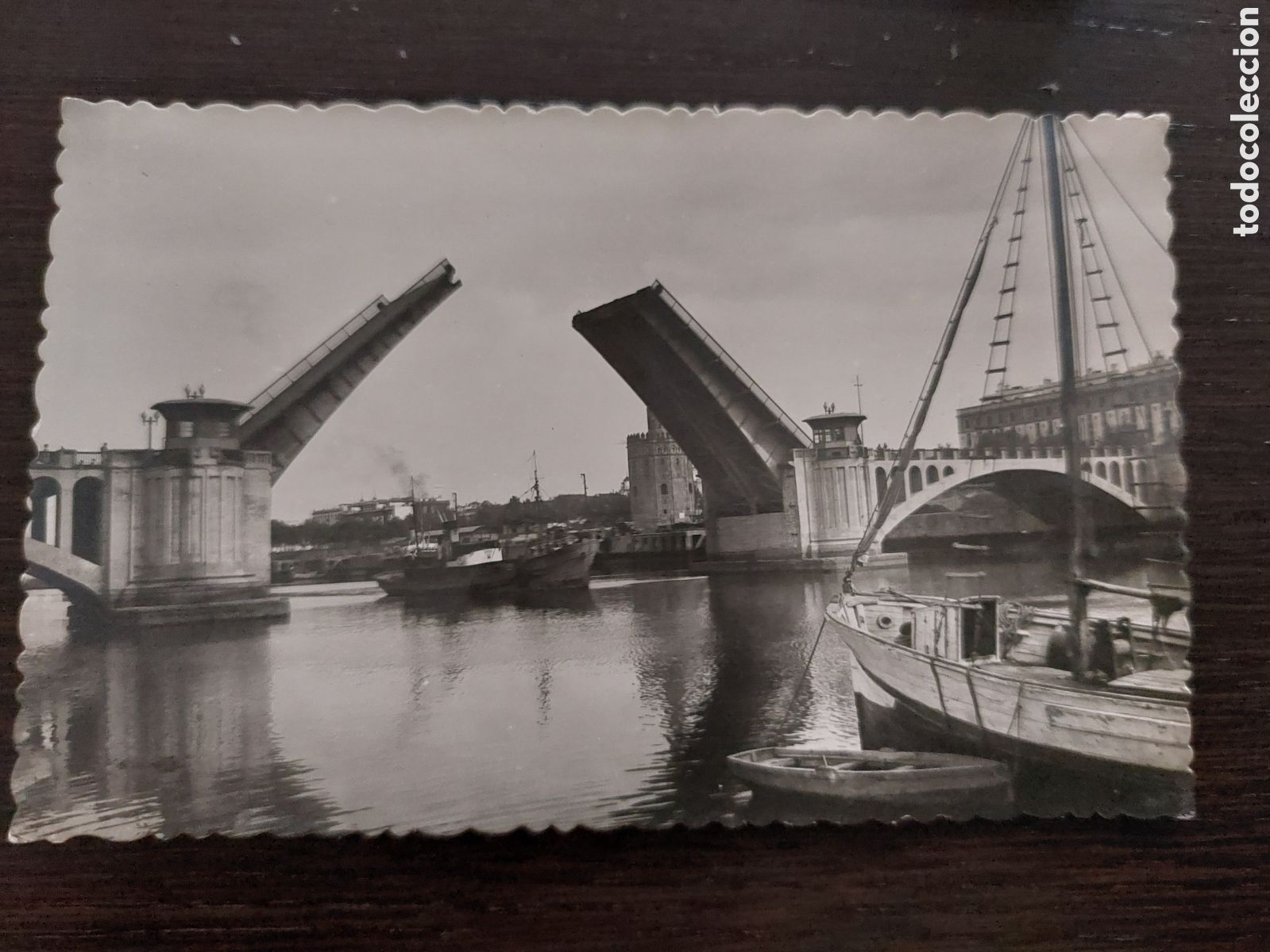 Cartoline: ANTIGUA TARJETA POSTAL SEVILLA PUENTE DE SAN TELMO ED GARCIA GARRABELLA