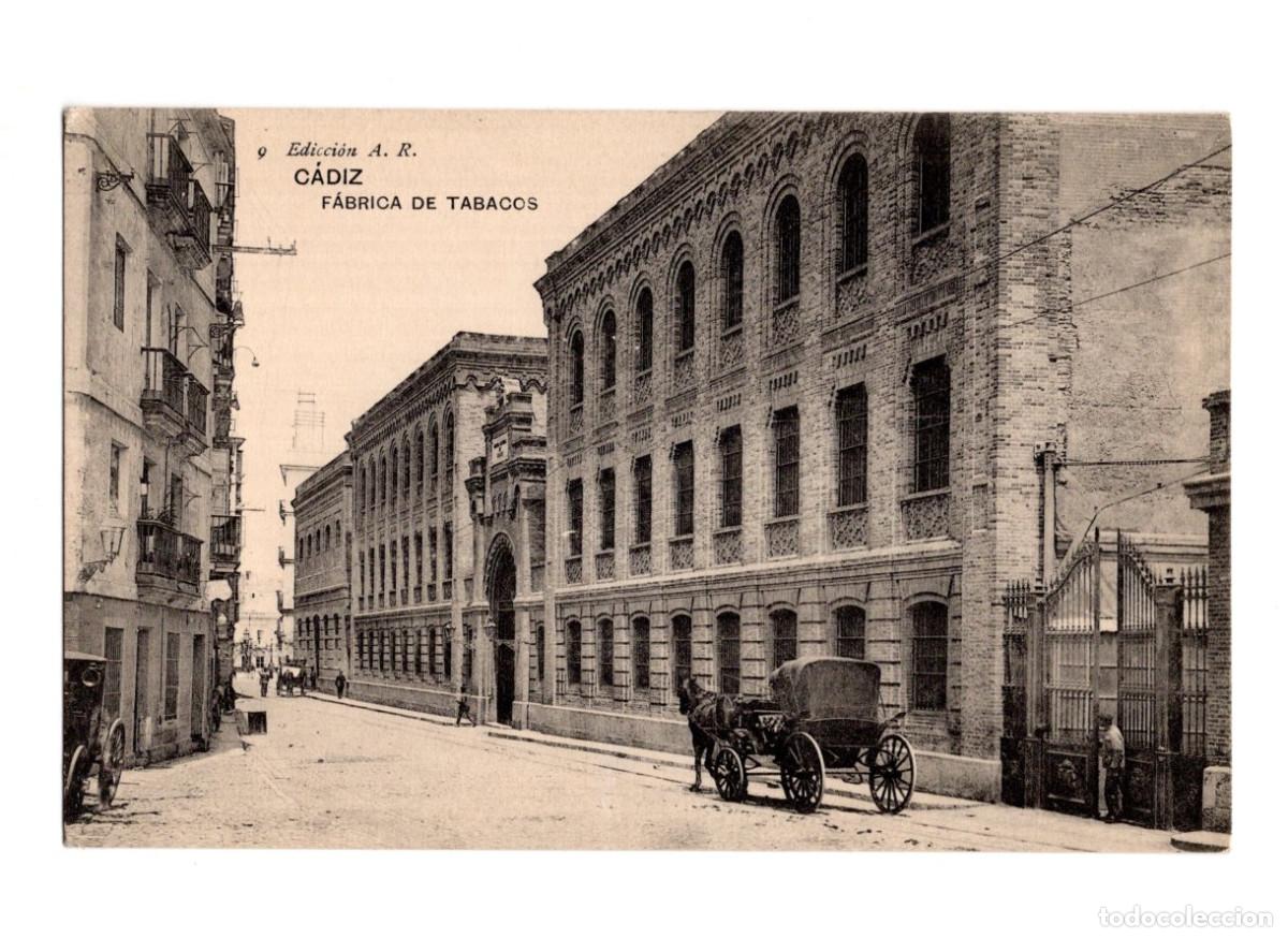 Postales: C&Aacute;DIZ.- F&Aacute;BRICA DE TABACOS. - Foto 1