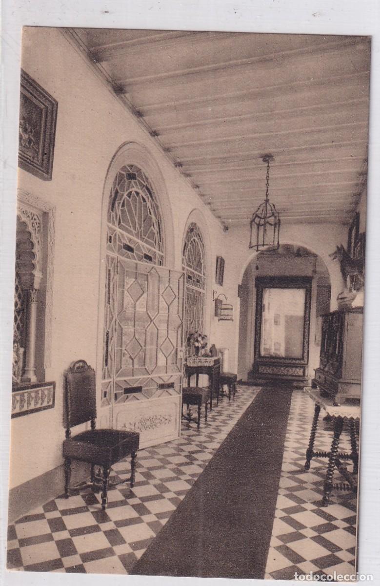 Cartoline: Hotel Sim&oacute;n de Sevilla. Galer&iacute;a del Piso Pral I F. Mesas Arte. Sin circular.