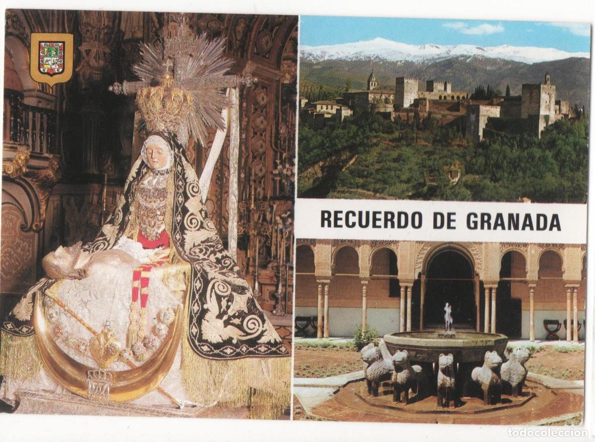 Postales: Recuerdo de Granada-escrita- - Foto 1