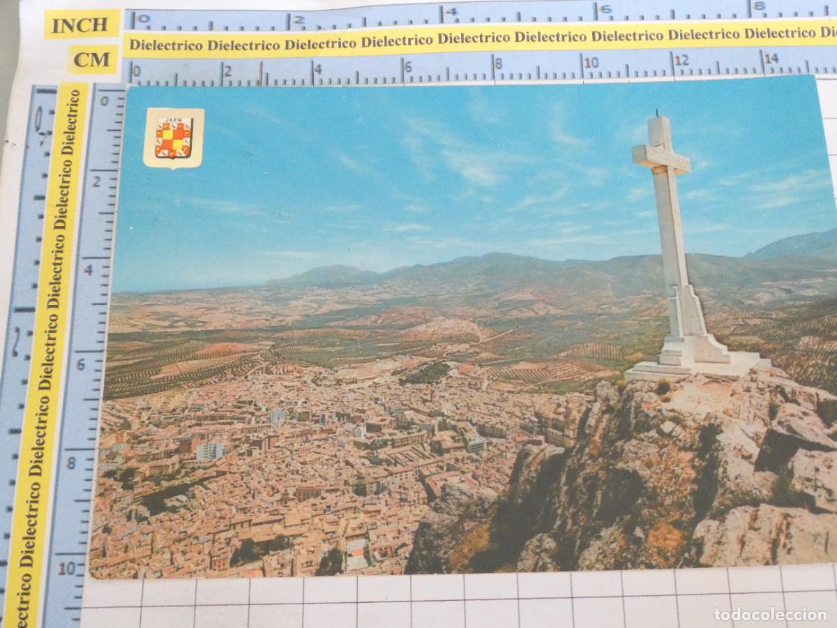 Postkarten: POSTAL DE JAEN. A&Ntilde;O 1961. CRUZ DEL CASTILLO SANTA CATALINA 1210 ESCUDO ORO 1325