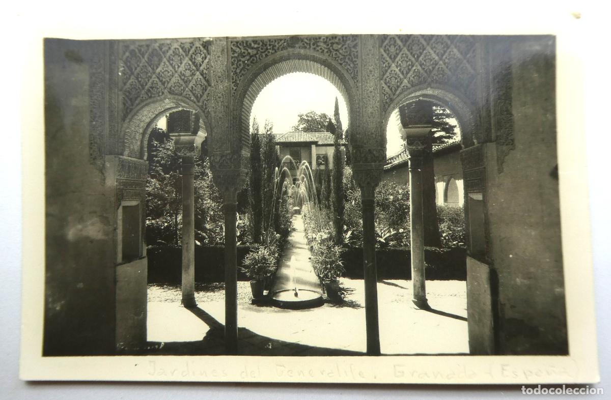Postales: POSTAL DE GRANADA JARDINES DEL GENERALIFE - Foto 1