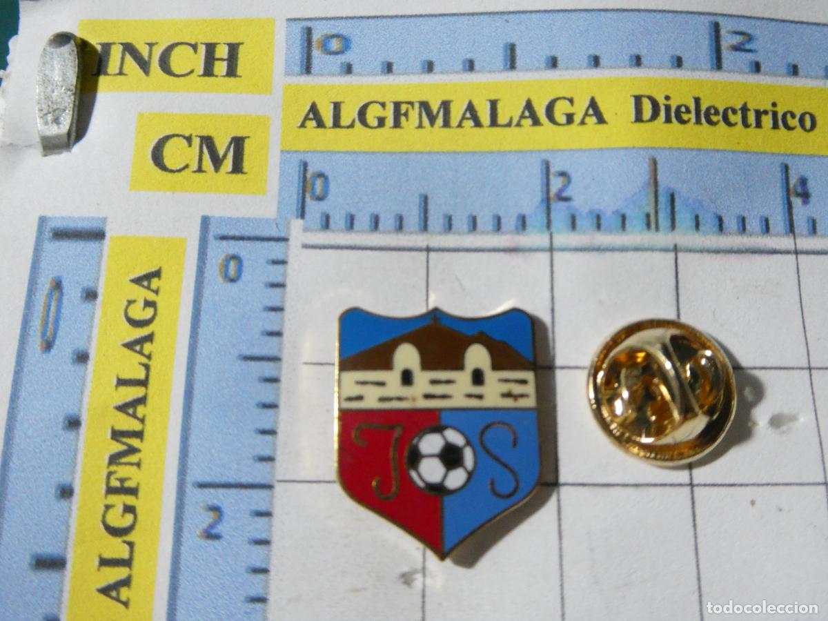 Postales: PIN DE DEPORTES. F&Uacute;TBOL. CD JUVENTUD SILENSE LOS SILOS TENERIFE. ESCUDO EQUIPO