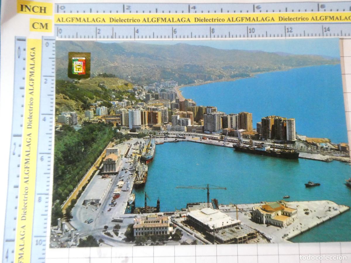 Postais: POSTAL DE M&Aacute;LAGA. A&Ntilde;O 1978. VISTA AEREA DEL PUERTO 111 ESCUDO ORO. 2393