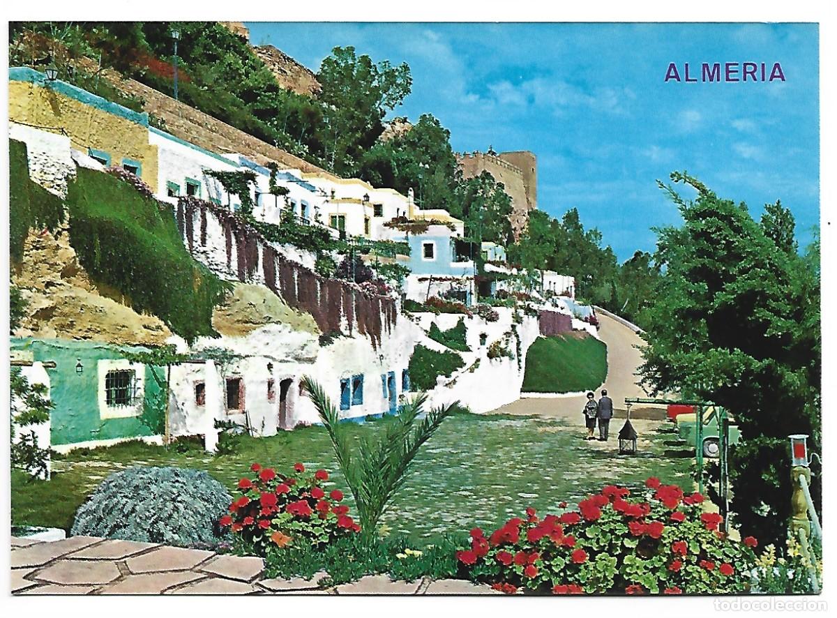 Postkarten: MESON GITANO Y ALCAZABA / GIPSY COTTAGE AND MOORISH FORTRESS - ALMERIA