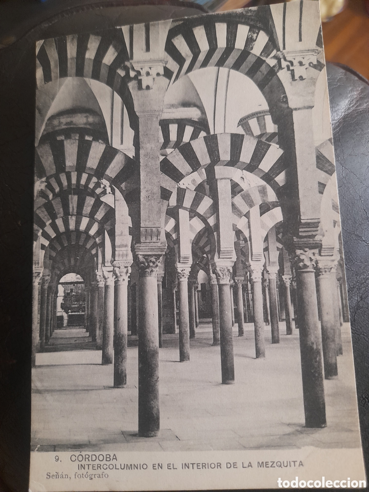 Postcards: Ant. Postal fotogr&aacute;fica, C&oacute;rdoba, Intercolumnio en el interior de la Mezquita, Se&ntilde;an Fotografo