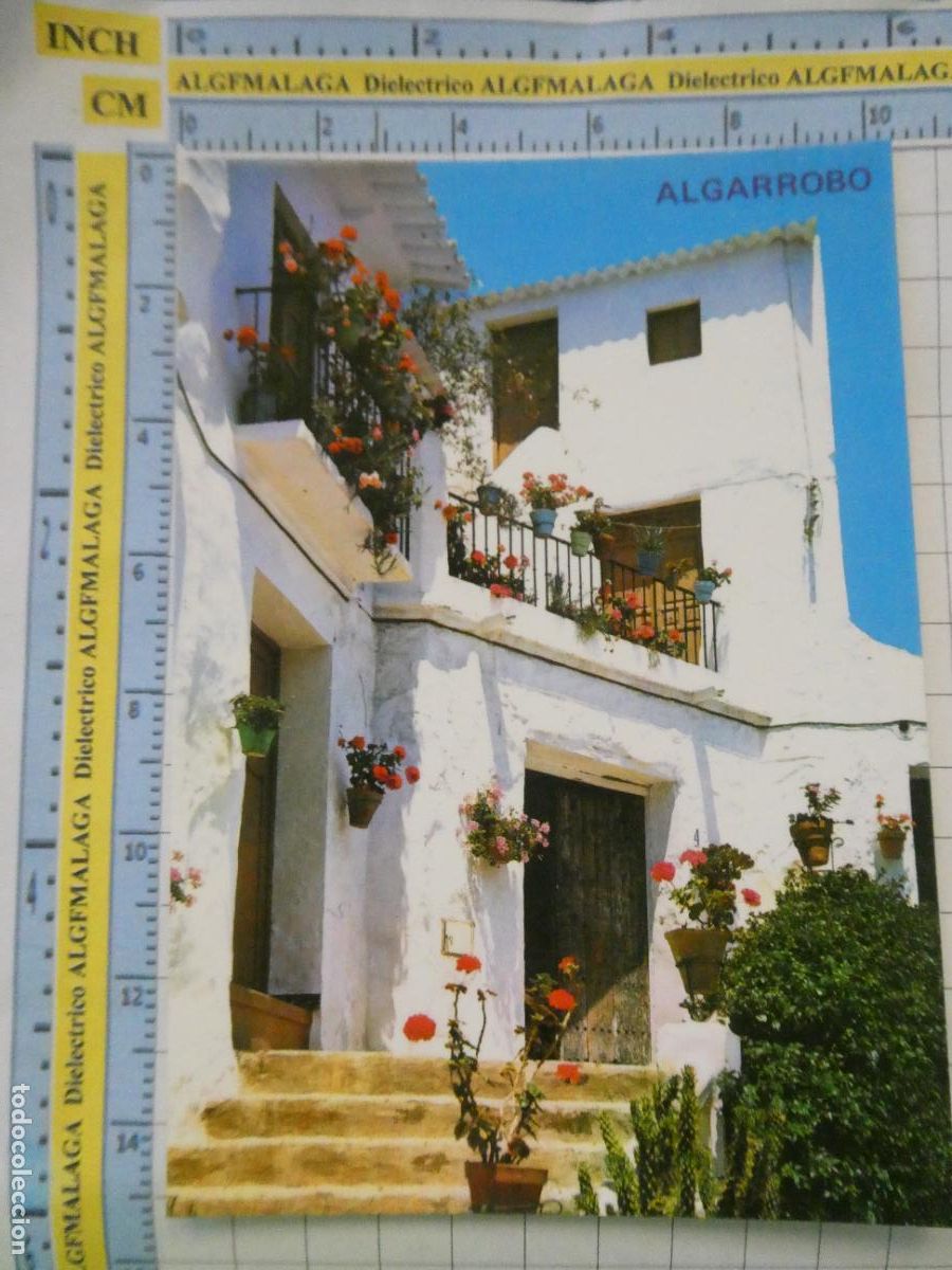 Cartoline: POSTAL DE M&Aacute;LAGA ALGARROBO COSTA. A&Ntilde;O 1975. RINC&Oacute;N T&Iacute;PICO 6 ARRIBAS 463