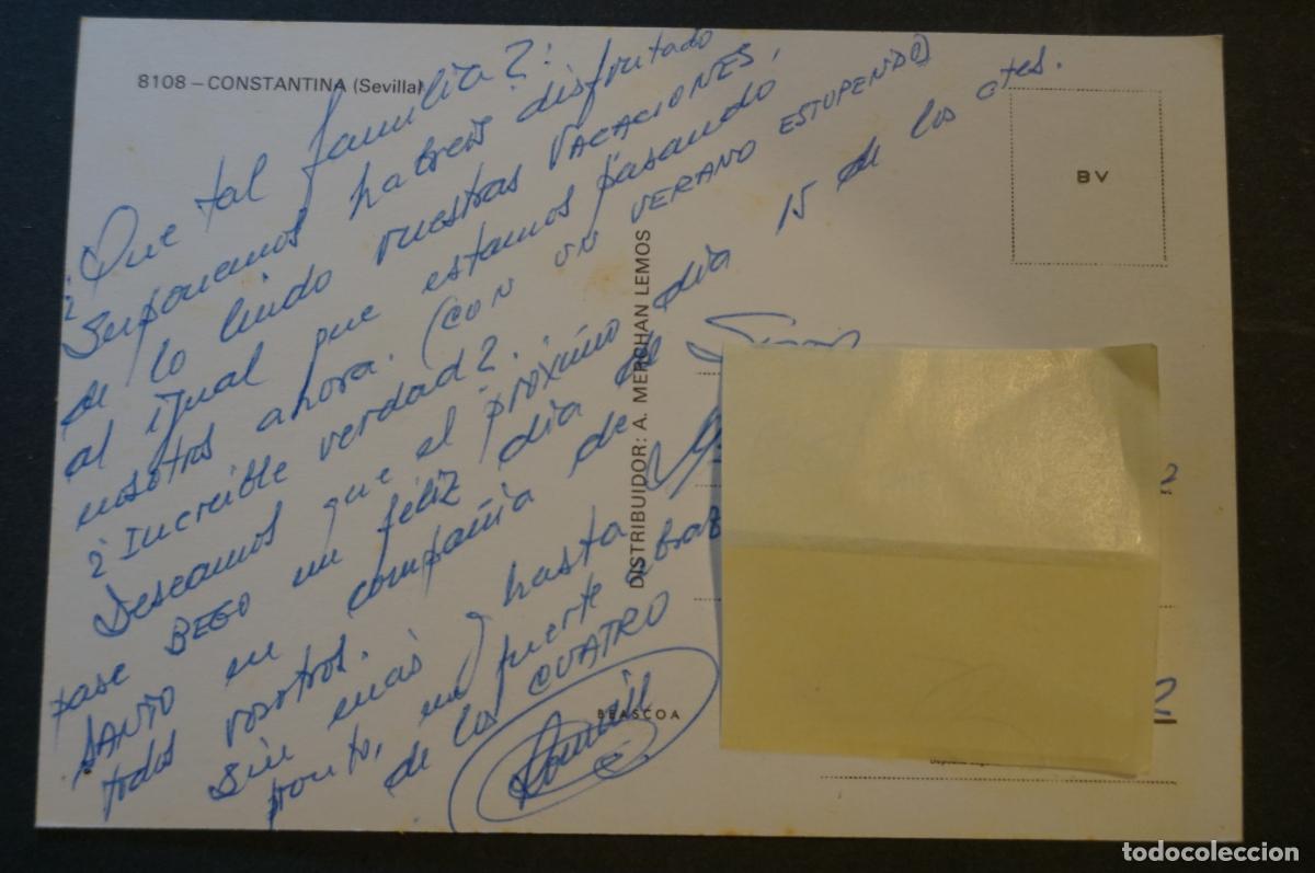 Postales: Constantina (Sevilla), postal usada y editada el a&ntilde;o 1966 - Foto 2