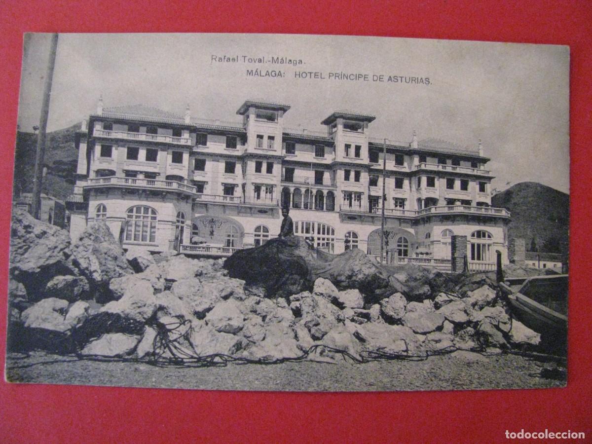 Postcards: POSTAL DE MALAGA. HOTEL PRINCIPE DE ASTURIAS. RAFAEL TOVAL. FOTOTIPIA HAUSER Y MENET.