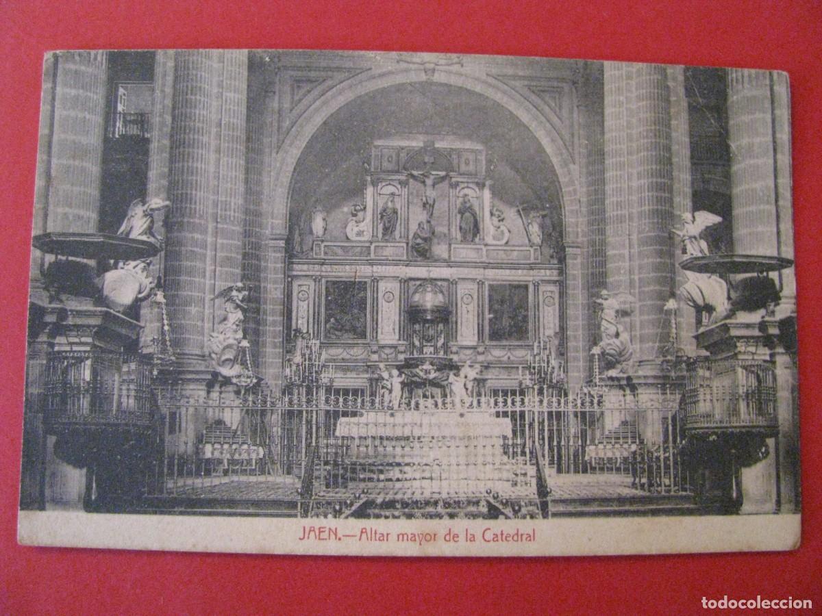 Postcards: POSTAL DE JAEN. ALTAR MAYOR DE LA CATEDRAL. EDICIONES PAPELERIA DE VDA. DE JOSE M. ROMERO.