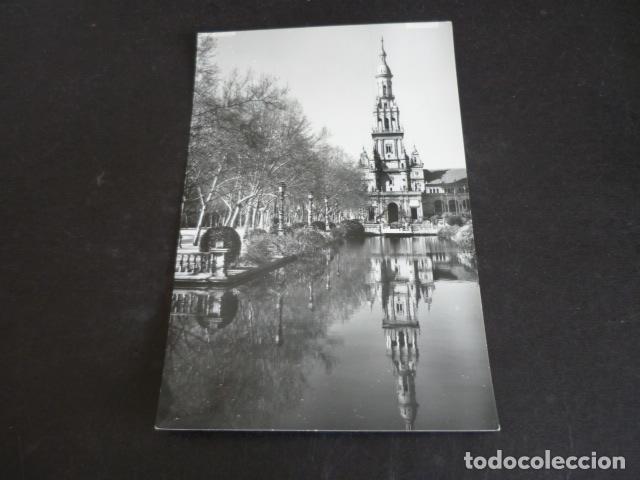 Postkarten: SEVILA ESTANQUE Y TORRE DE LA PLAZA DE ESPA&Ntilde;A