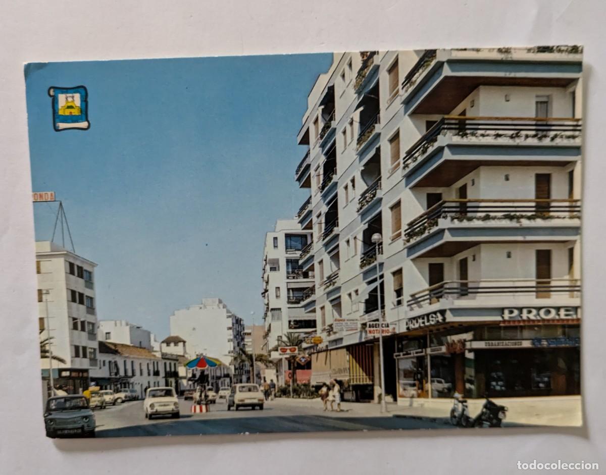 Cartoline: Postal Estepona. Carretera M&agrave;laga-Cadiz a&ntilde;os 70