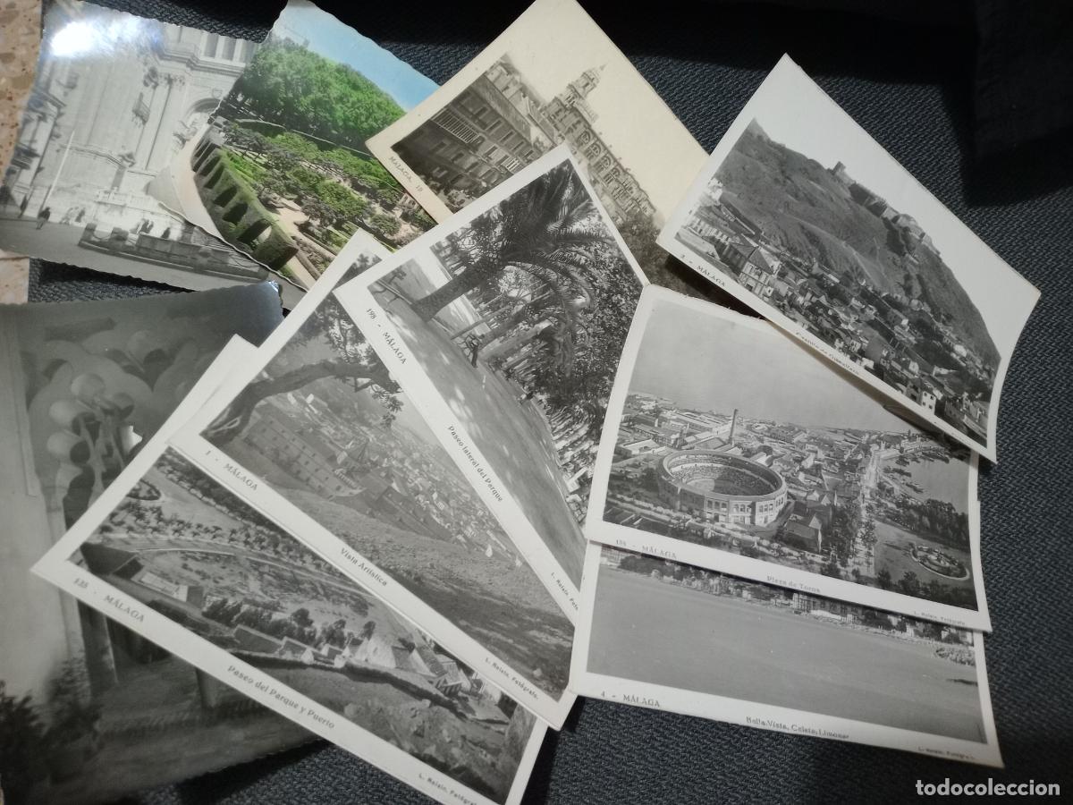 Postales: M&aacute;laga. 10 postales, formato antiguo - Foto 1