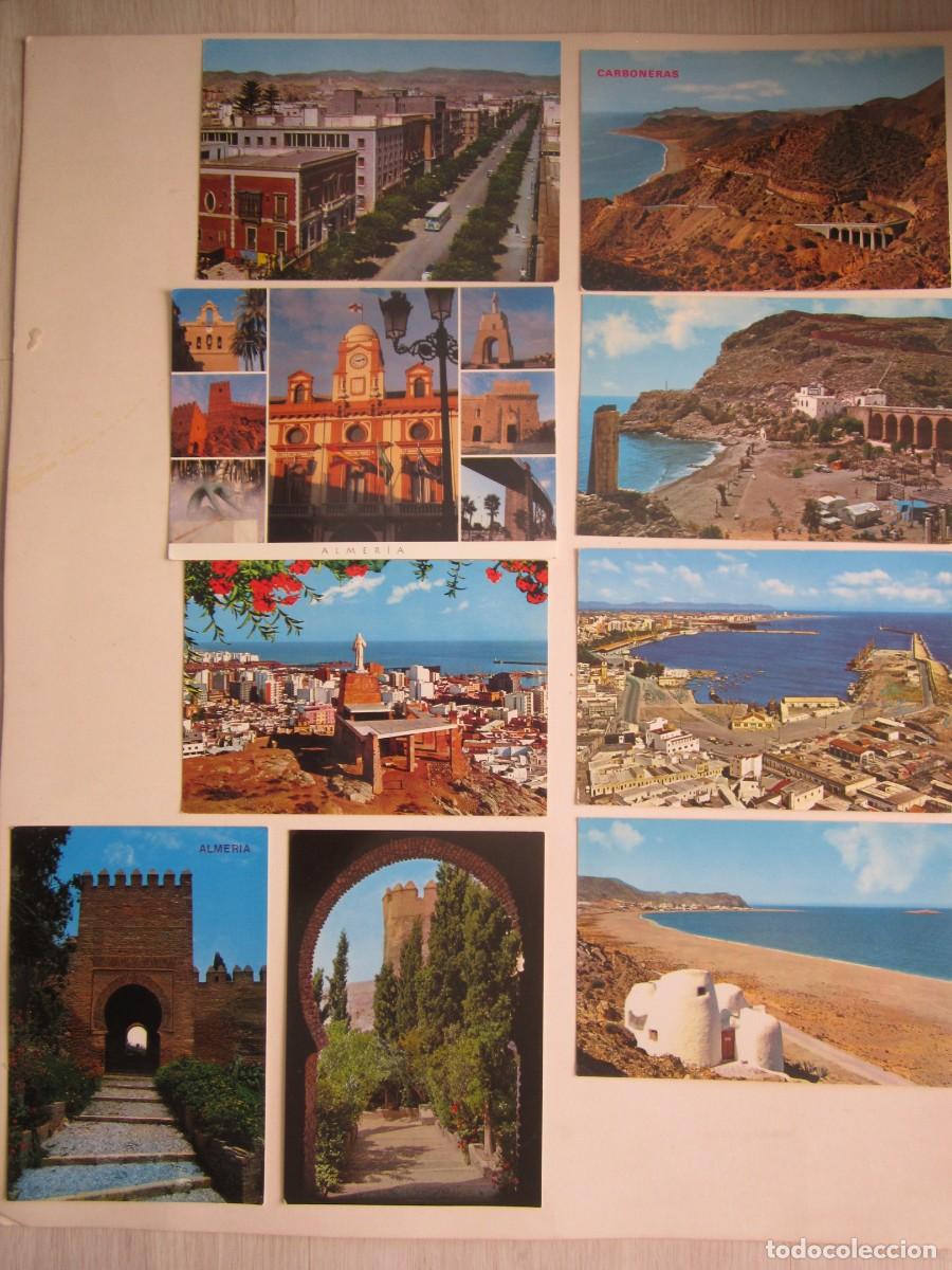 Postcards: (LOTE 1) 9 POSTALES EN COLOR DE ALMERIA 3 CIRCULADAS