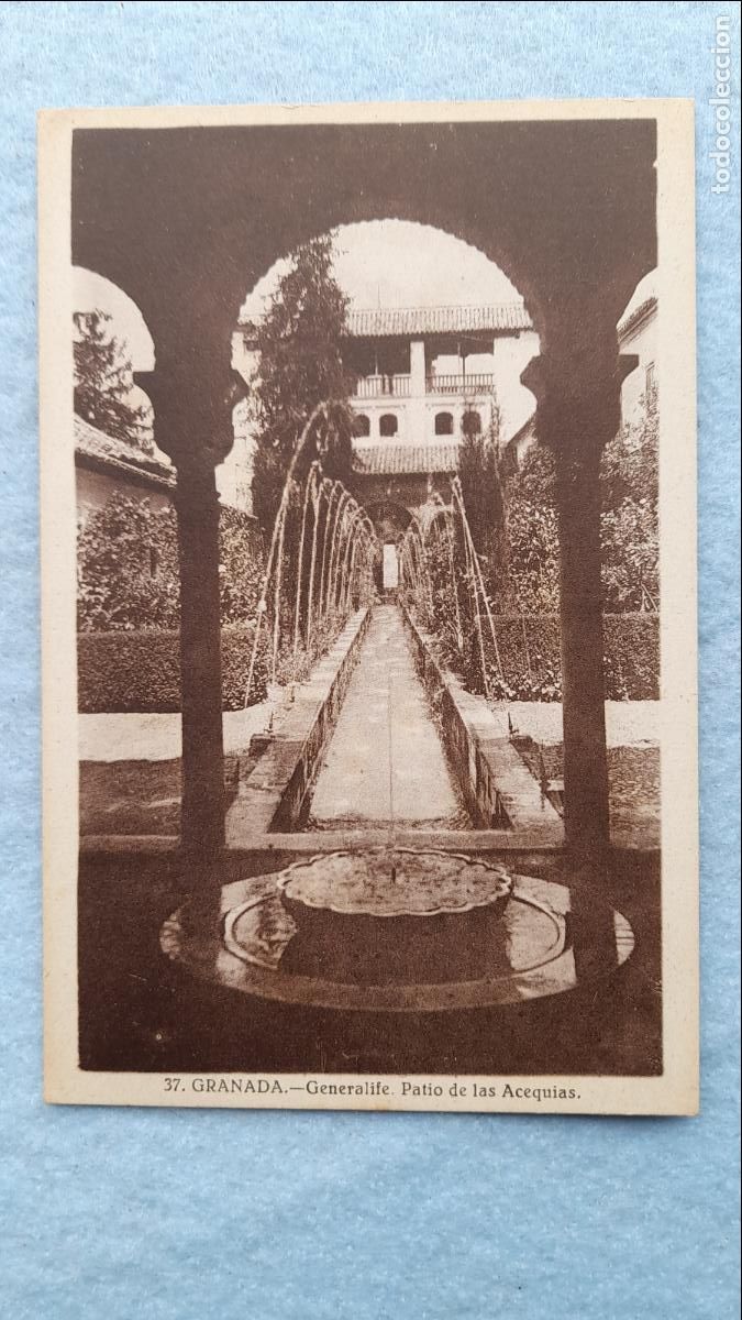 Postales: Granada. Generalife. Patio de las Acequias. - Foto 1