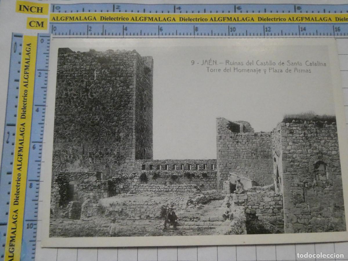 Postais: POSTAL ANTIGUA FACS&Iacute;MIL DE JAEN. 1908 RUINAS DEL CASTILLO DE SANTA CATALINA TORRE. DIARIO JAEN 39
