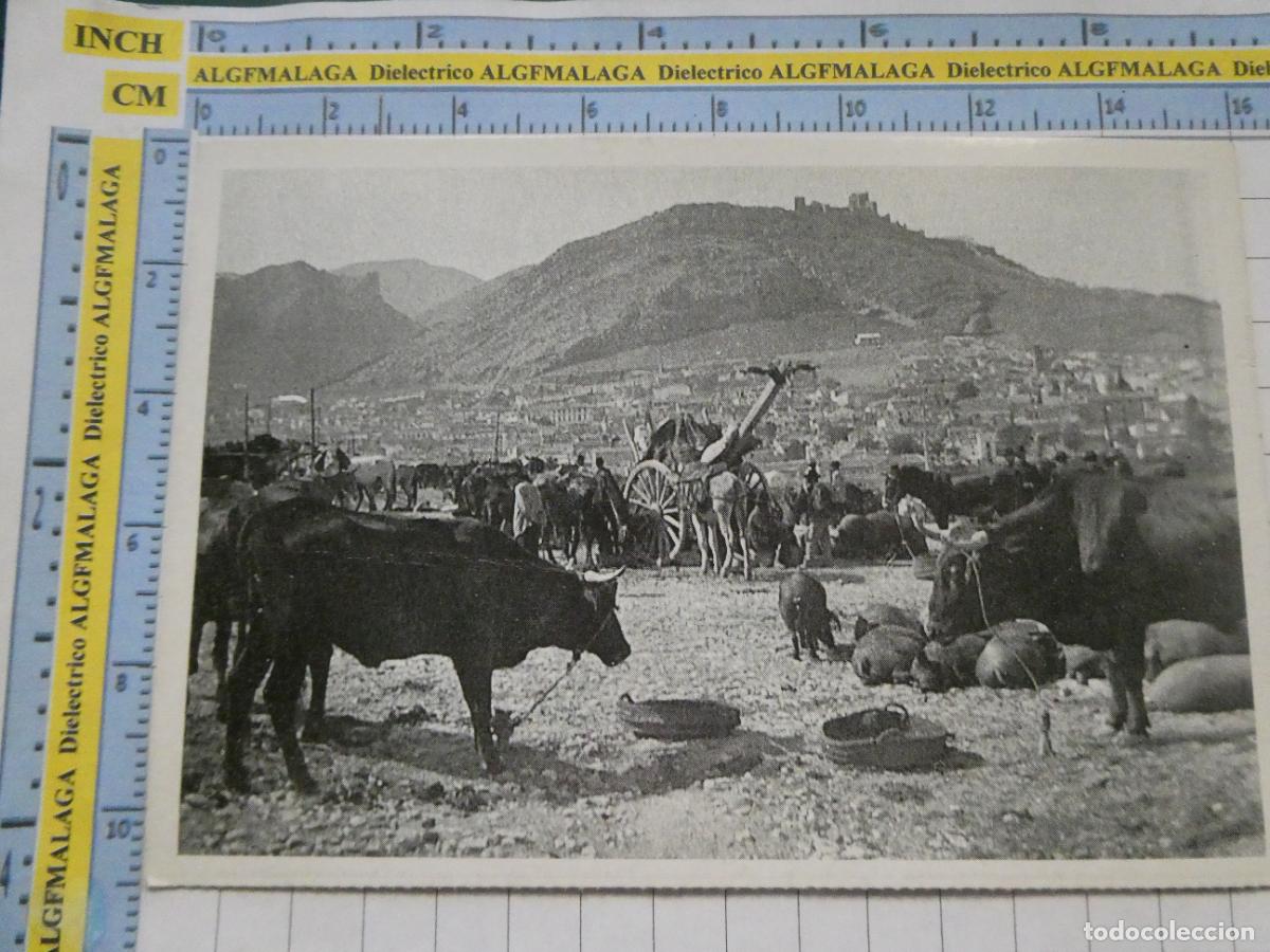 Cartoline: POSTAL ANTIGUA FACS&Iacute;MIL DE JAEN. 1920 JAEN LA FERIA DE GANADO DE SAN LUCAS. DIARIO JAEN 25