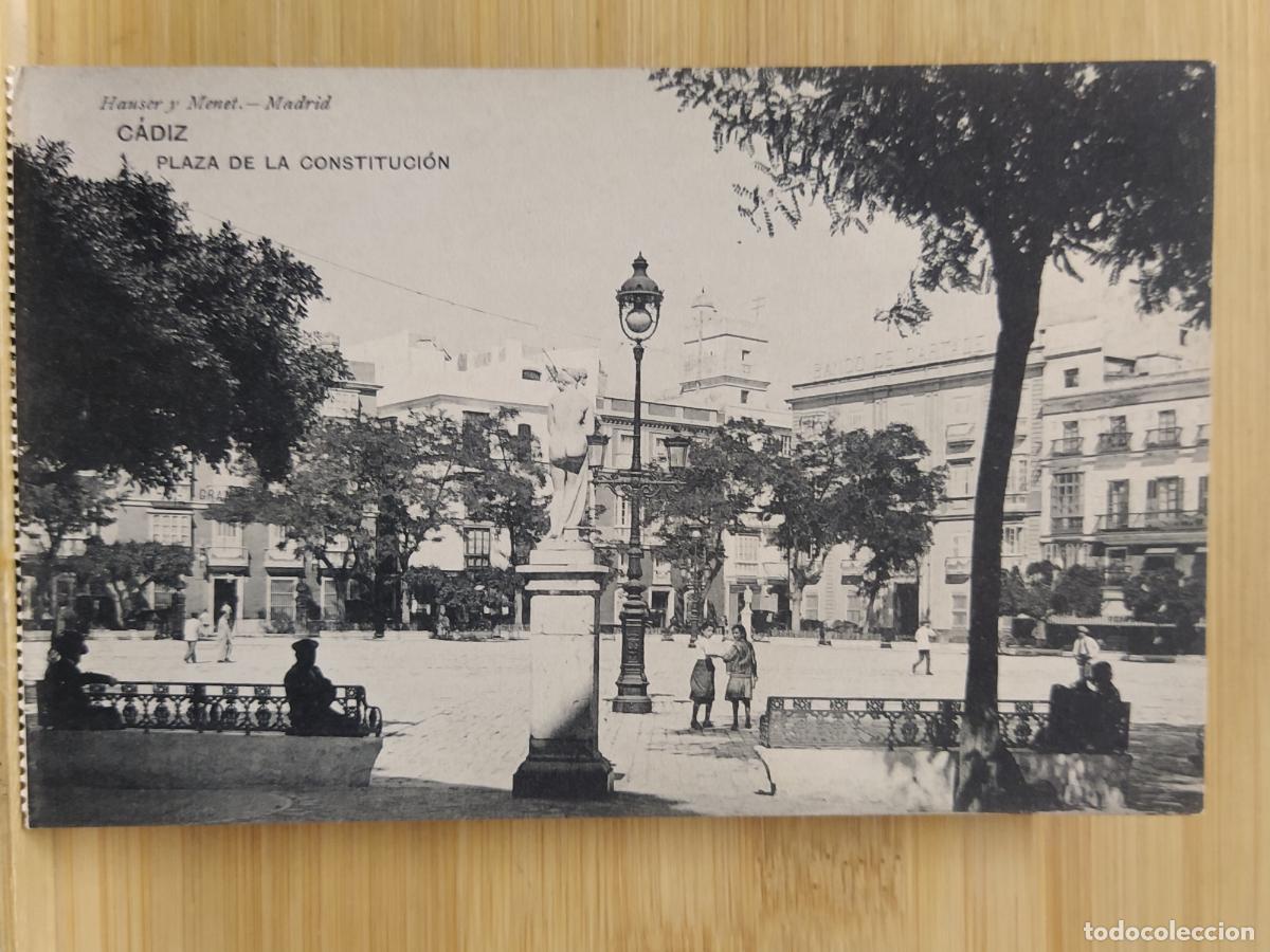 Postais: CADIZ - PLAZA DE LA CONSTITUCION - HAUSER Y MENET - POSTAL ANTIGUA -(110.263)