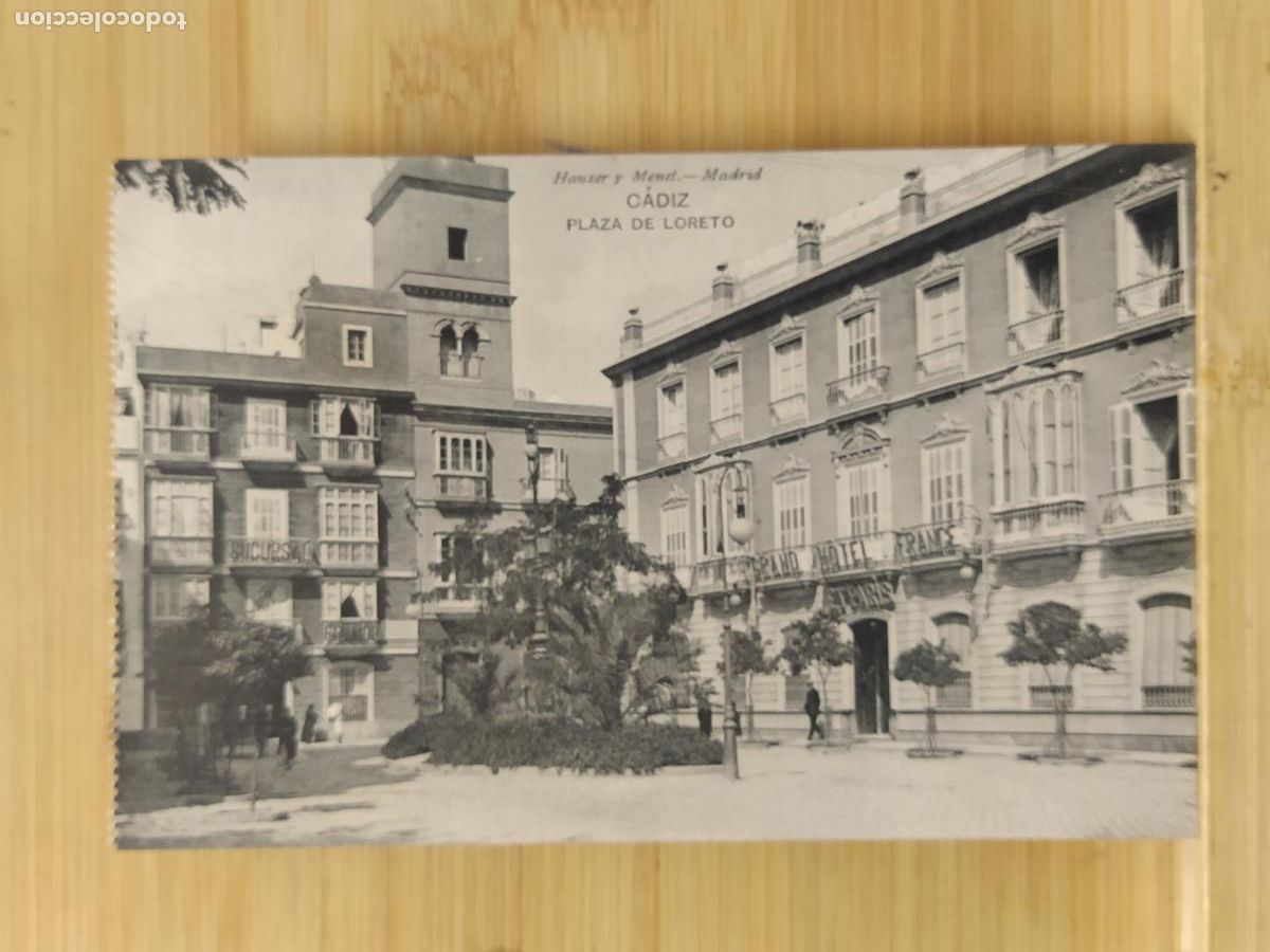 Postais: CADIZ - PLAZA DE LORETO - HAUSER Y MENET - POSTAL ANTIGUA -(110.265)
