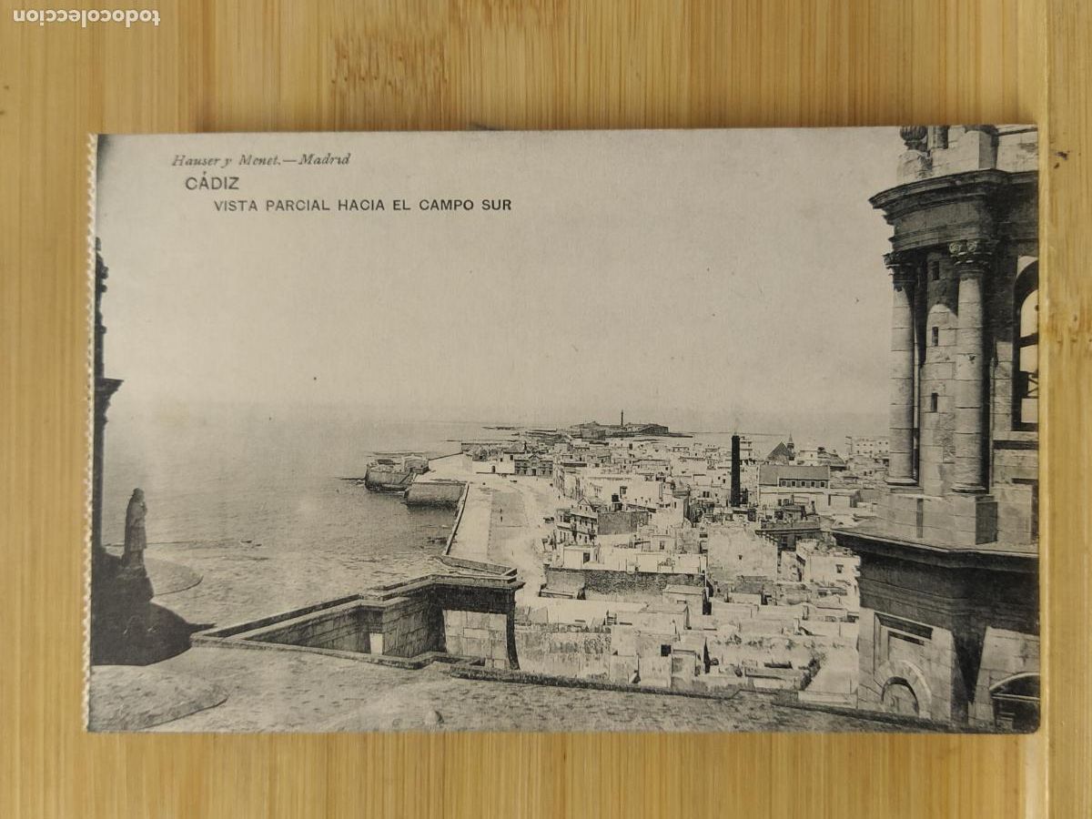 Postais: CADIZ - VISTA PARCIAL HACIE EL CAMPO SUR - HAUSER Y MENET - POSTAL ANTIGUA -(110.272)