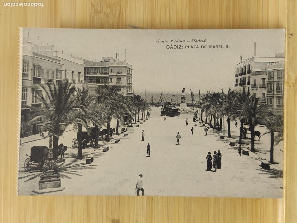 Postais: CADIZ - PLAZA DE ISABEL II - HAUSER Y MENET - POSTAL ANTIGUA -(110.275)