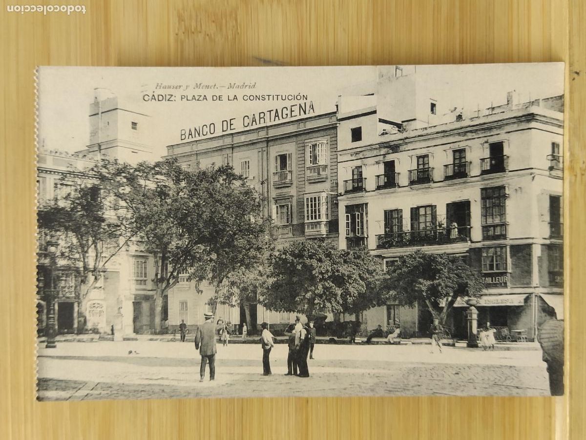Postais: CADIZ - PLAZA DE LA CONSTITUCION - HAUSER Y MENET - POSTAL ANTIGUA -(110.276)