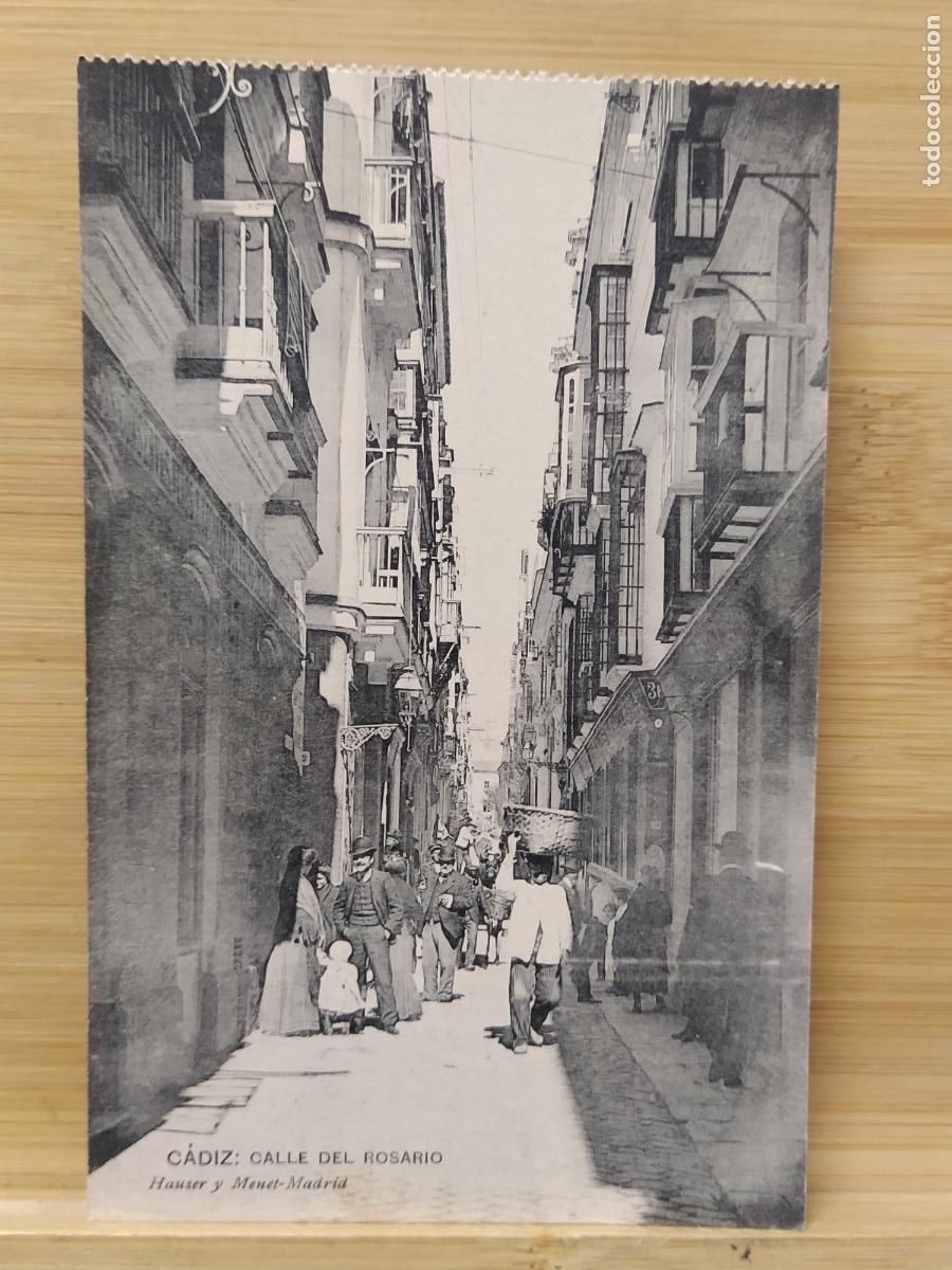 Postais: CADIZ - CALLE DEL ROSARIO - HAUSER Y MENET - POSTAL ANTIGUA -(110.289)