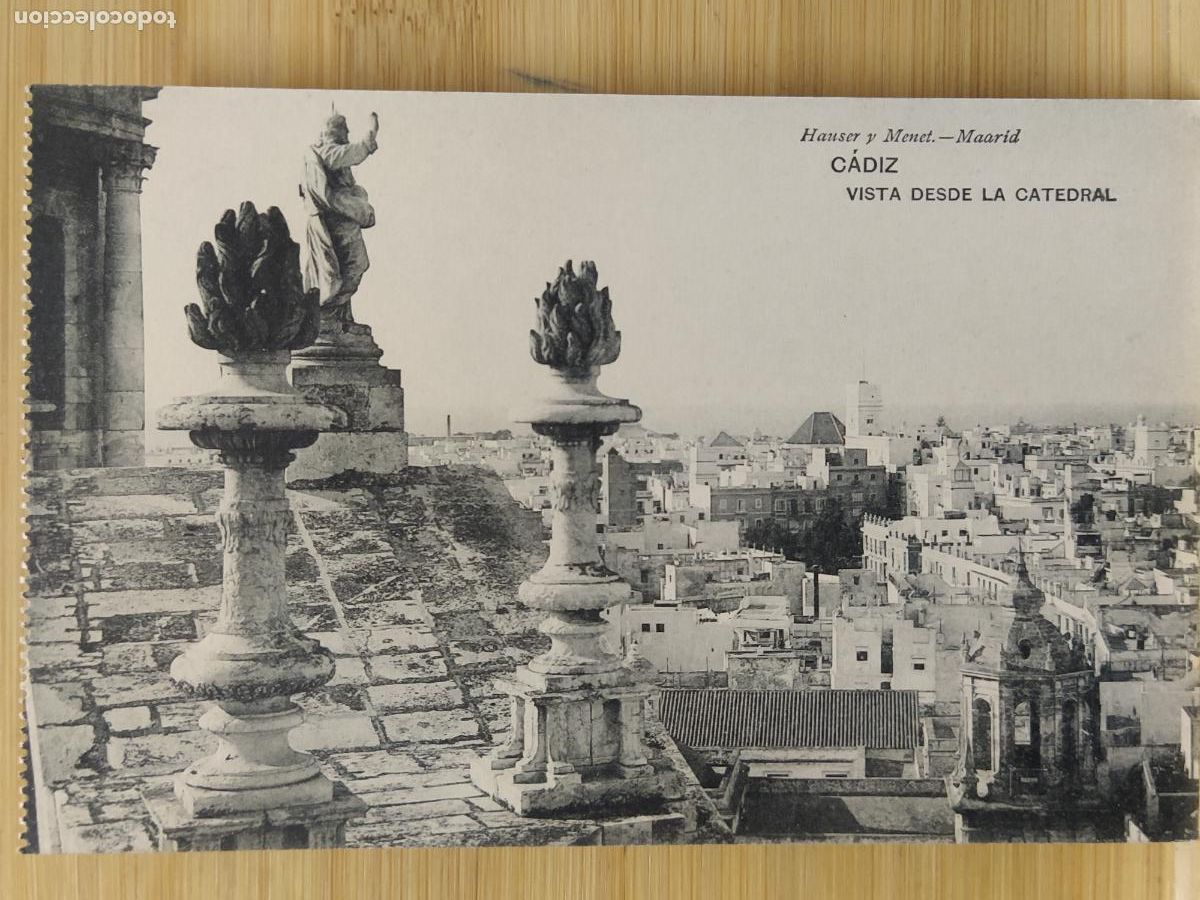 Postais: CADIZ - VISTA DESDE LA CATEDRAL - HAUSER Y MENET - POSTAL ANTIGUA -(110.291)