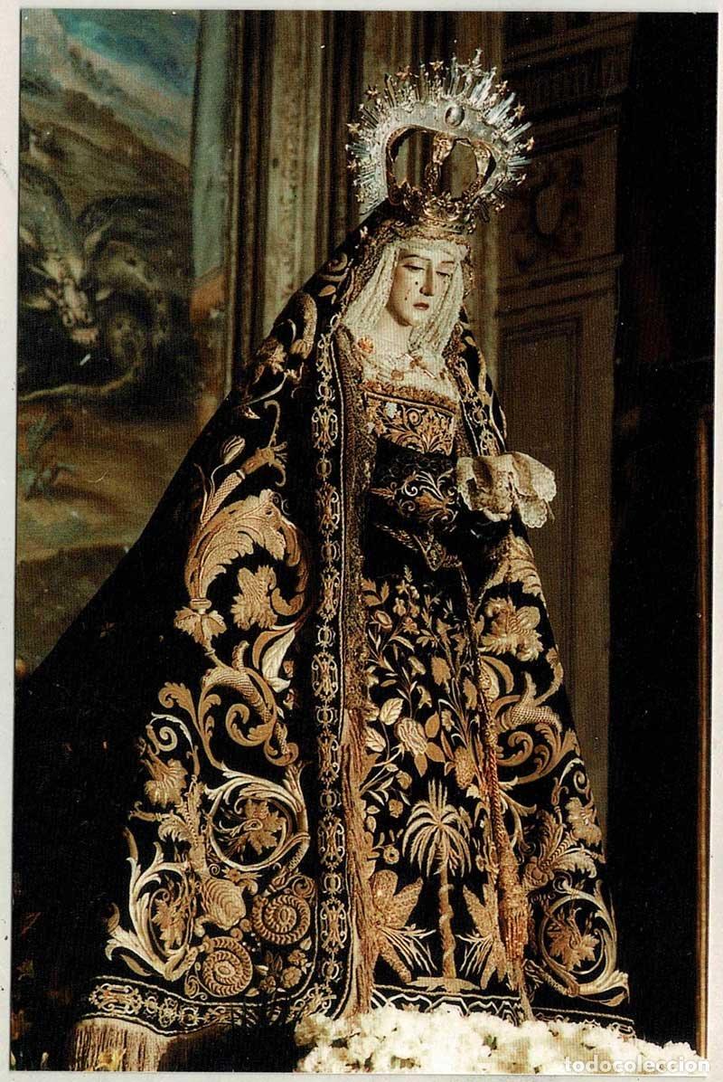 Postales: Postal Granada. Monasterio de San Jer&oacute;nimo. Virgen de la Soledad - Foto 1