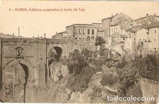 Postcards: Ronda.- Edificios construidos al borde del Tajo