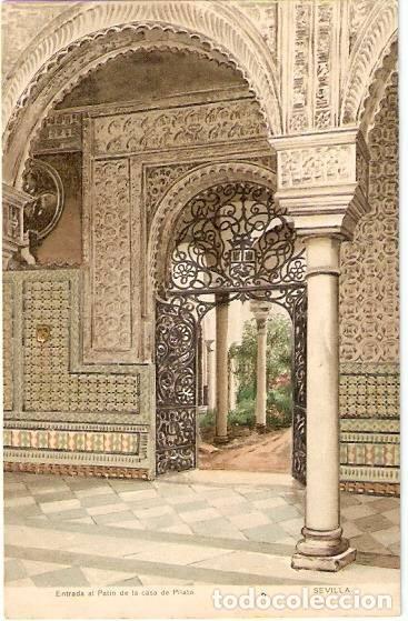 Postcards: Sevilla.- Entrada al Patio de la casa de Pilato