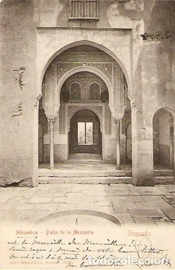 Postcards: Granada.- Alhambra. Patio de la Mezquita