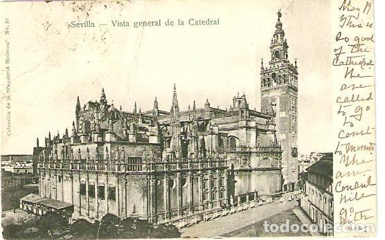 Postais: Sevilla.- Vista general de la Catedral