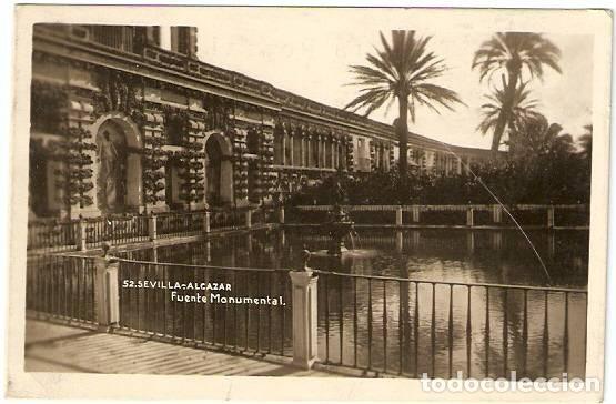 Postais: Sevilla.- Alc&aacute;zar. Fuente Monumental