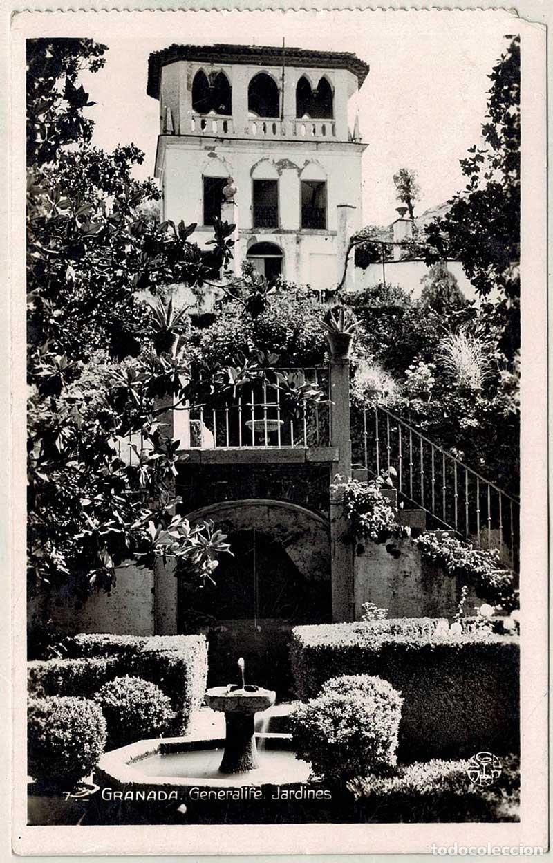 Postales: Postal Granada. Generalife Jardines - Foto 1