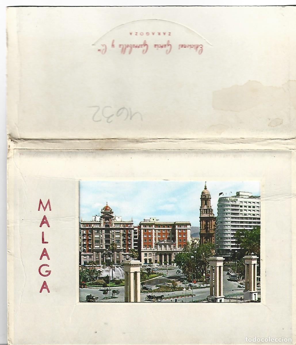 Postales: FLEXO LIBRO CON 10 POSTALES DE MALAGA - Foto 1
