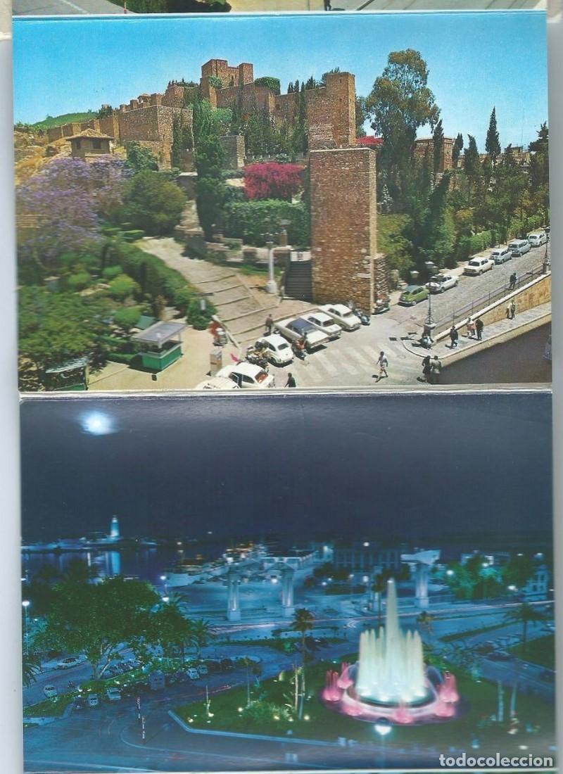 Postales: FLEXO LIBRO CON 10 POSTALES DE MALAGA - Foto 4