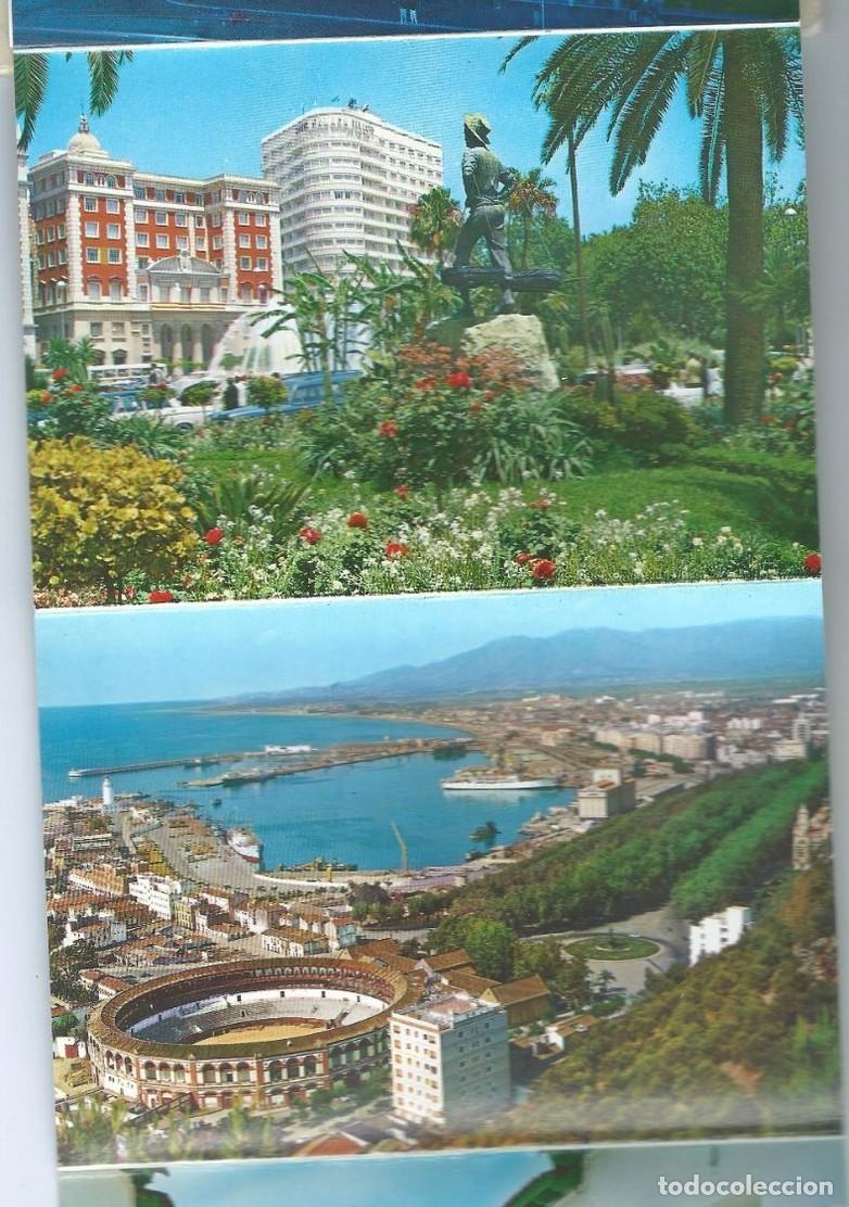 Postales: FLEXO LIBRO CON 10 POSTALES DE MALAGA - Foto 5