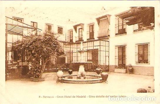 Postcards: Sevilla.- Gran Hotel de Madrid. Otro detalle del patio quinto