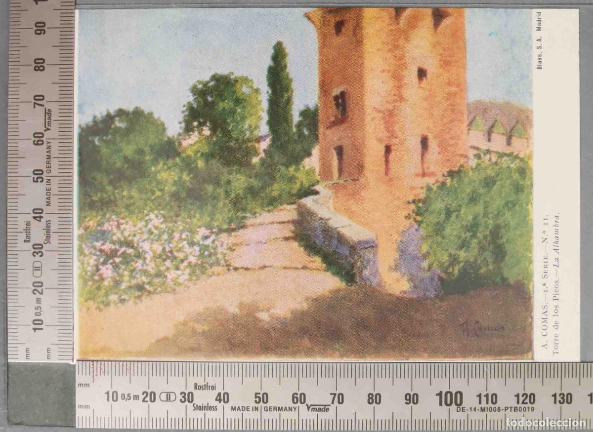 Postales: POSTAL. GRANADA. A COMAS. TORRE DE LOS PICOS - Foto 1
