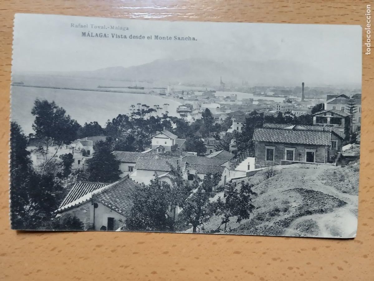 Postkarten: MALAGA. VISTA DESDE EL MONTE SANCHA. RAFAEL TOVAL. HAUSER Y MENET.