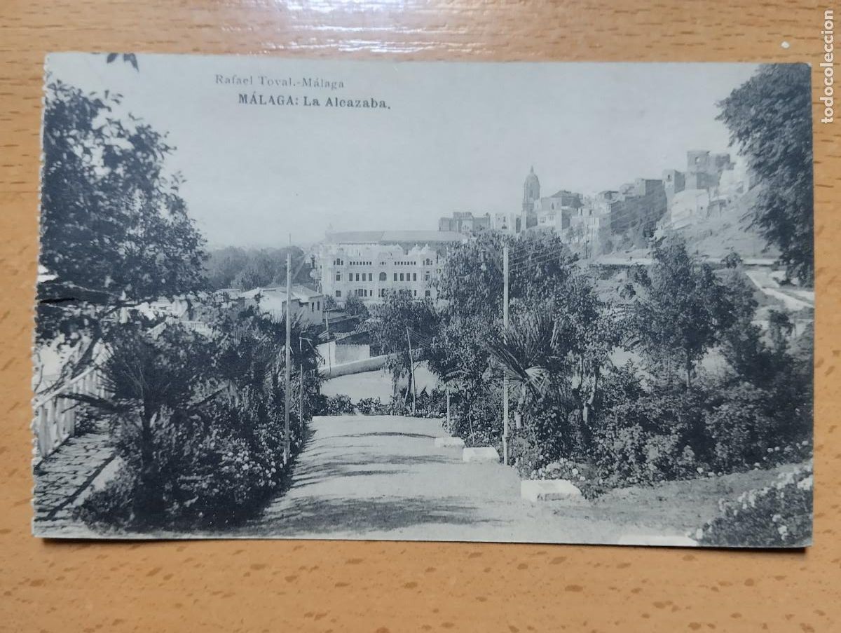 Postkarten: MALAGA. LA ALCAZABA. RAFAEL TOVAL. HAUSER Y MENET.