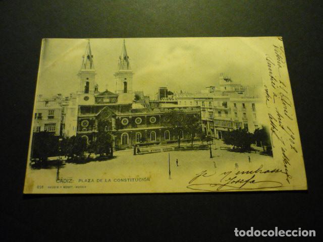 Postkarten: CADIZ PLAZA DE LA CONSTITUCION HAUSER Y MENET