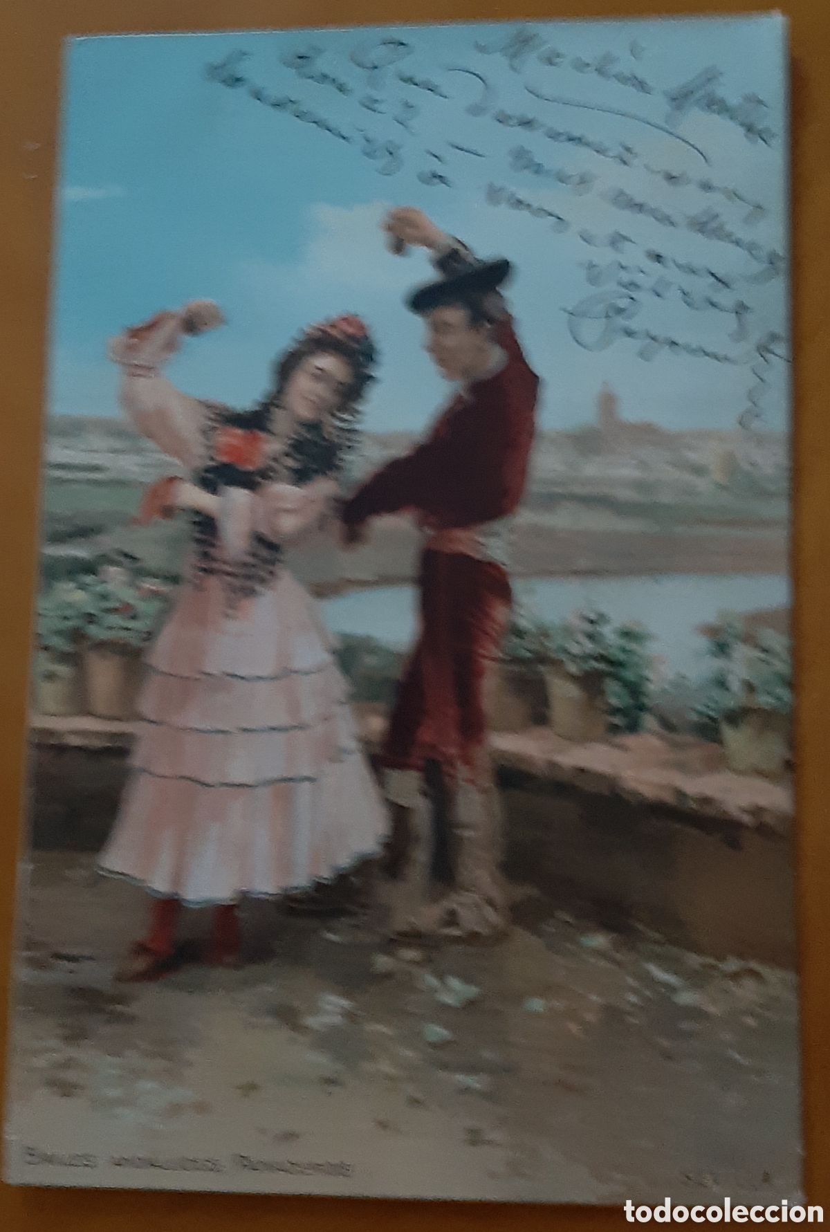 Postales: Postal Andaluc&iacute;a coloreada. Bailes andaluces panaderos. Escrita y circulada. R7428
