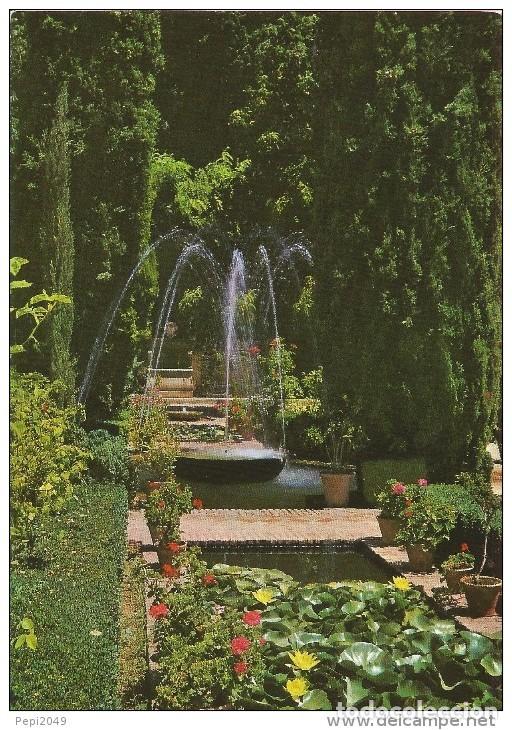 Postales: :::: PP379 - POSTAL - GRANADA - GENERALIFE - JARDINES - Foto 1