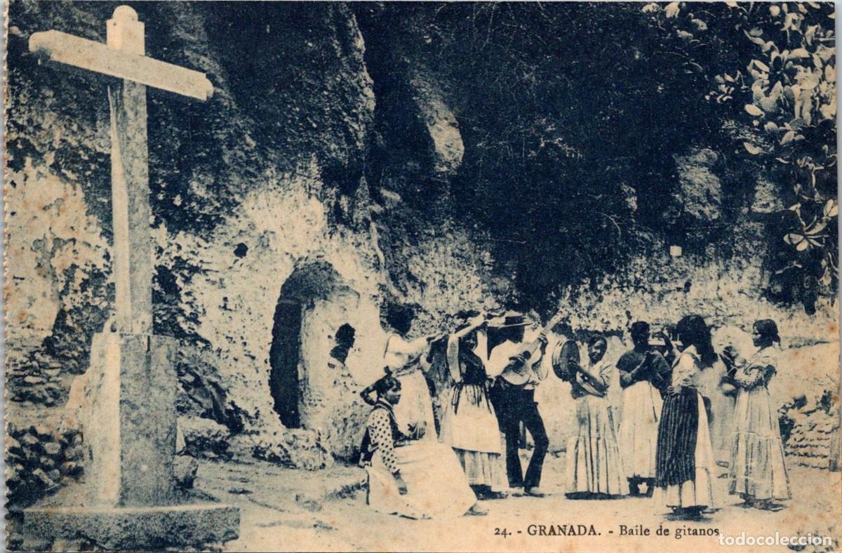 Postales: Granada - Baile de Gitanos - n&ordm; 24 - Sin datos - 135x89mm - Foto 1