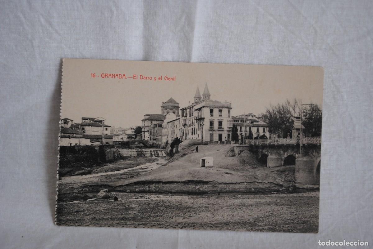 Postales: GRANADA , EL DARRO Y EL GENIL - Foto 2