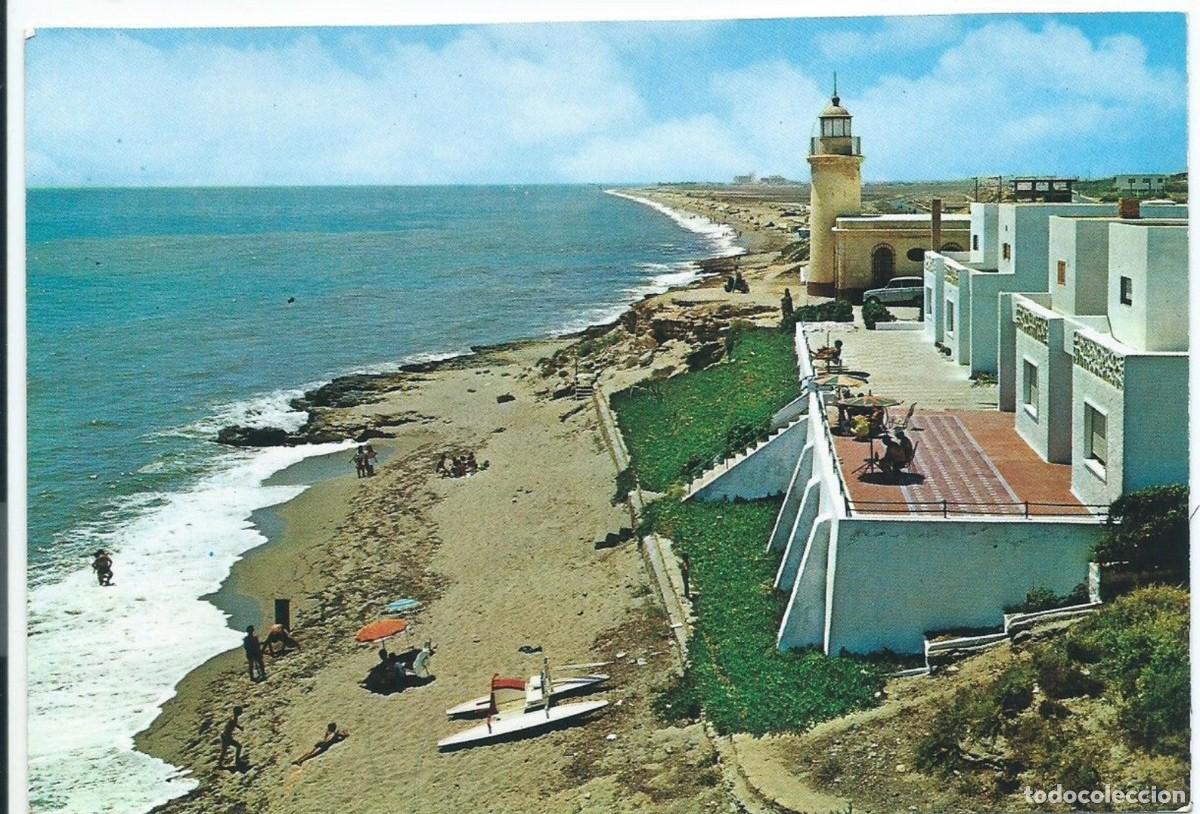 Postales: PLAYA DEL FARO / PHARO&acute;S BEACH.- ROQUETAS DE MAR - ALMERIA